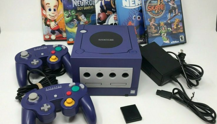 Nintendo Gamecube Indigo Console Red 2 Controllers, Video games, Memory Card examined