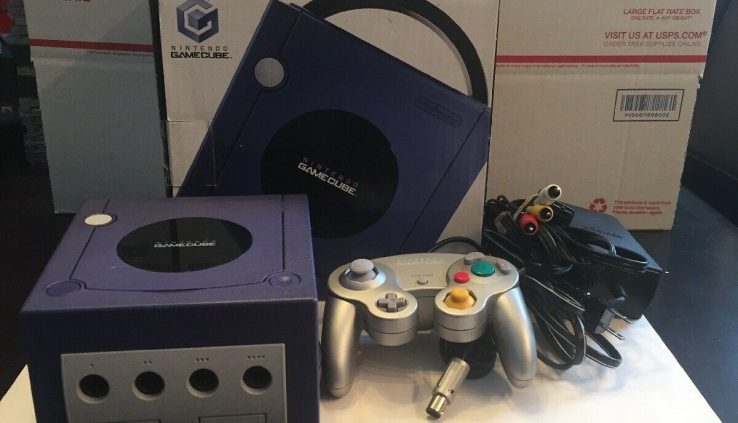 Indigo Nintendo Gamecube Console And Controller In Field Tested And Works