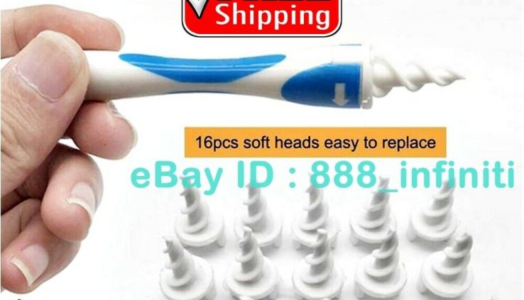 Ear Wax Elimination Blueprint, q-Grips Ear Wax Remover, Ear Wax Cleaner with 16PCS Replac