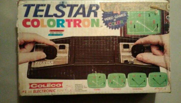 Coleco Telstar COLORTRON Vintage Video Arcade Game Console Laptop System + BOX