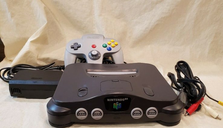 Nintendo 64 Console with Controller, Vitality Adapter and Video Cable