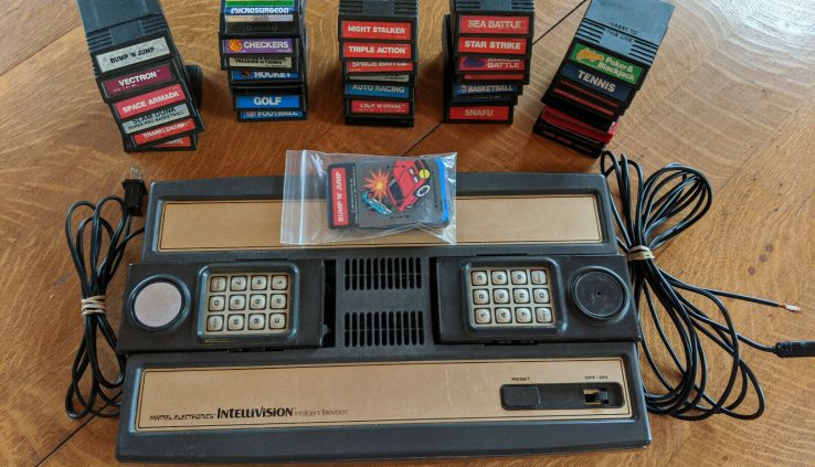Mattel Intellivision Model 2609 Console Device and Games 1979