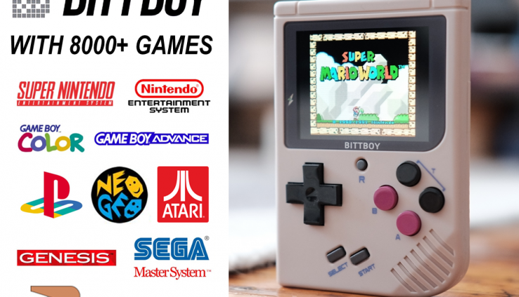 New BittBoy v3.5 Retro Handheld 8,000+ Games Fully Loaded NES, SNES, Genesis