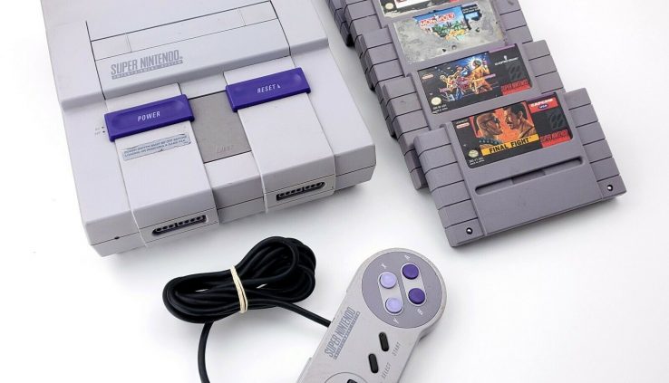 Gigantic Nintendo Machine SNES w/ Controller & 5 Games *NO CABLES* Tested