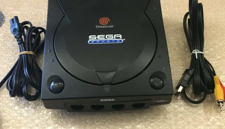 Shaded Sega Dreamcast Sports Model Tested with Cords Like a flash Transport