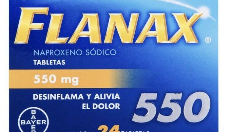 Flanax 550 MG. Desinflama & Alivia Dolor. 24 Tabletas