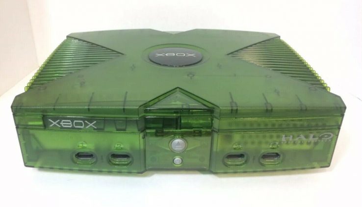 Accepted Microsoft Xbox Halo Particular Edition Translucent Green Console Bundle