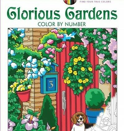 Inventive Haven Very most attention-grabbing Gardens Colour by Number Coloring E book, Paperback by T…
