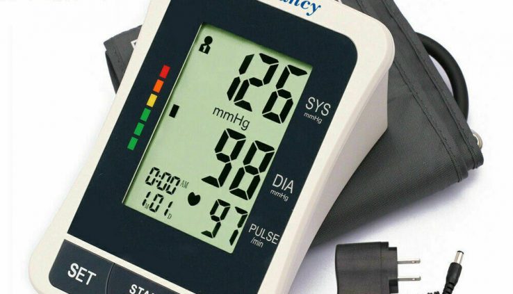 Computerized Digital Arm Blood Pressure Display screen Gigantic BP Cuff Gauge Machine Meter