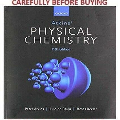 Physical Chemistry by Peter Atkins 11th Global Softcover Ed Identical E-book