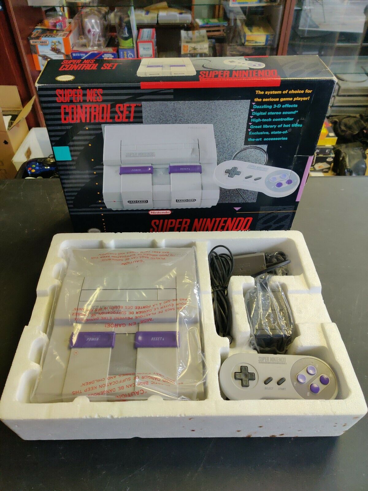 Immense Nintendo SNES Machine Console in Box Immense Situation ...