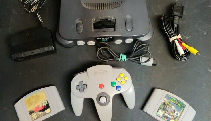 Nintendo 64 Console Bundle OEM Cables Controller 4 Video games Scorching Wheels Examined! Correct