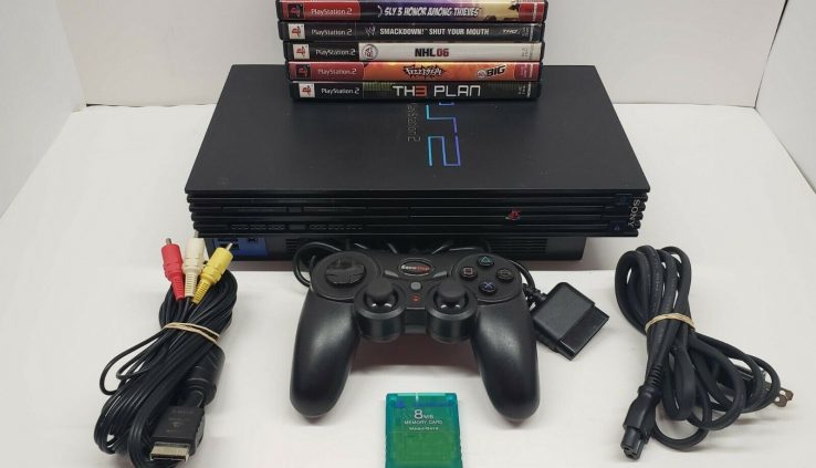 Sony PlayStation 2 Console (SCPH-39001) Full Machine Bundle w/ Video games