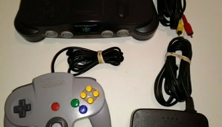 N64 Total Nintendo 64 Console With Cords. Official Controller.