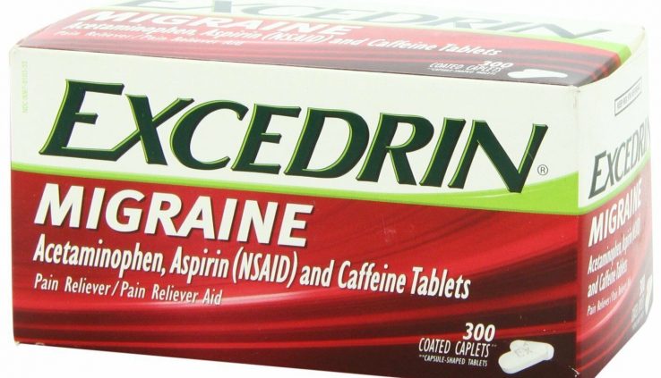 Excedrin Migraine, 300 Caplets Headache Distress Reliever Exp 02/2022