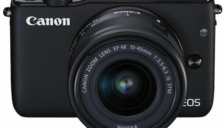 Canon 0584C011 EOS M10 Mirrorless Digital Digicam with 15-45mm Lens (Sad)