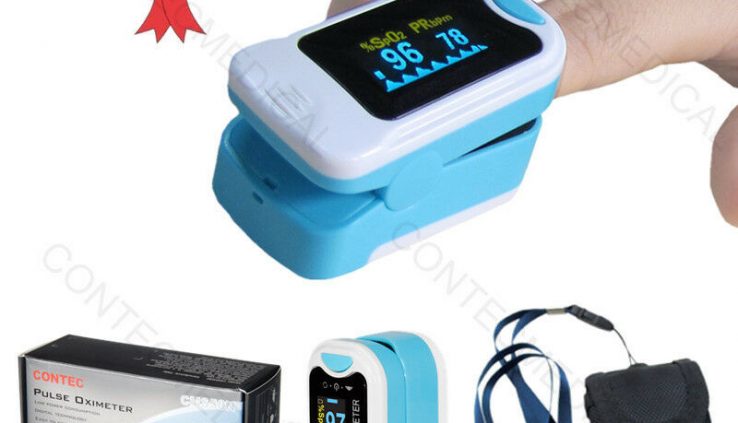 FDA CONTEC Finger tip Pulse Oximeter Blood Oxygen meter SpO2 Heart Price Show screen