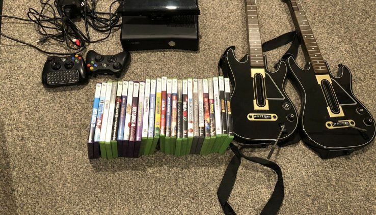 xbox 360 with kinect and games