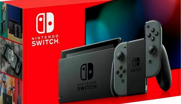 Label Modern Nintendo – Switch Console  Grey Joy-Con Extended Battery Version