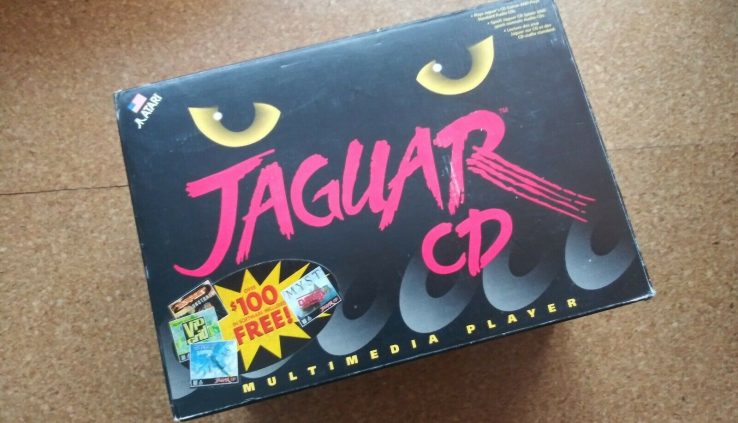 Atari Jaguar CD peripheral and games! Works Tall! Fashioned field and packaging!