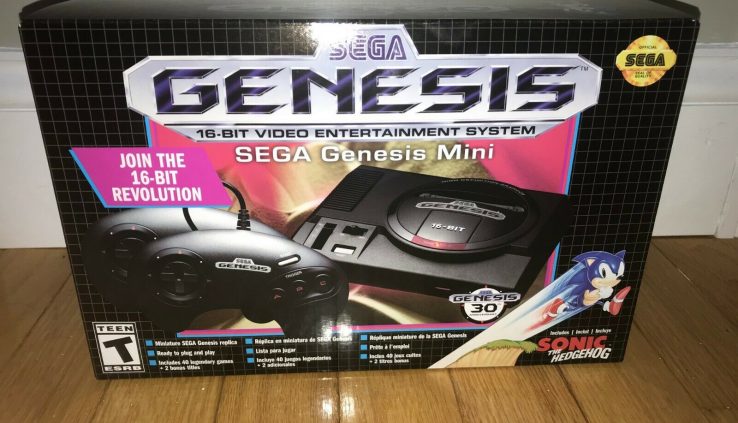 SEGA Genesis Mini Legit Console Modded 2 Controllers w/ 112 Video games (Unique)