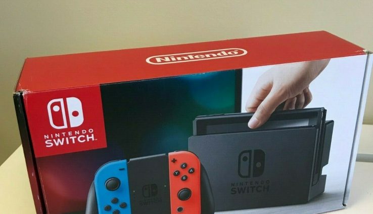 Nintendo Change 32GB Grey Console with Neon Purple and Neon Blue Joy-Cons