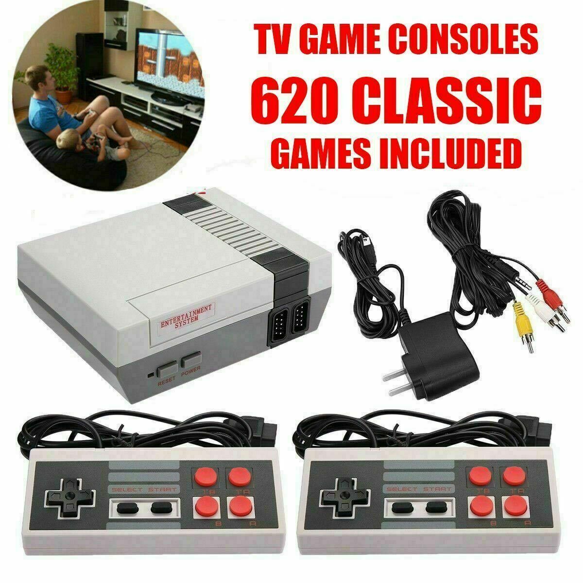 620 Builtin Mini Retro TV Game Console For Nintendo Video games with 2