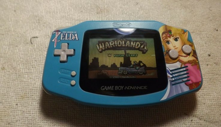 Nintendo Recreation Boy Advance Draw with Custom Zelda shell and Glass Show conceal conceal