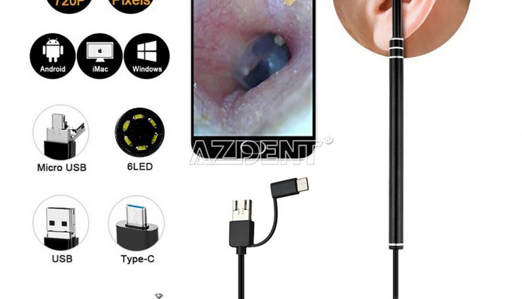 Digital Led Otoscope Ear Camera Scope Earwax Elimination Kit Ear Wax Cleansing Instrument