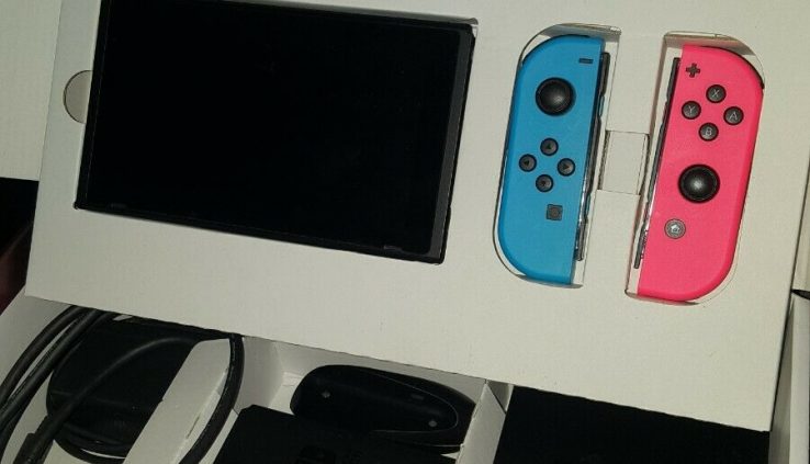 Nintendo Swap 32GB Console – Neon Blue and Neon Purple Joy-Cons – w/ Crash Bros!