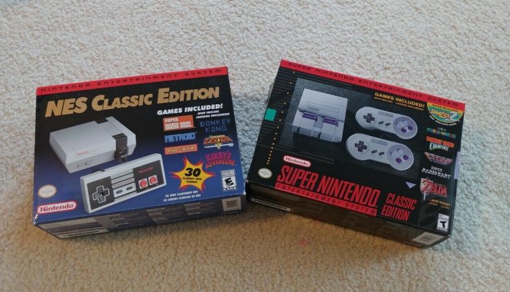 NINTENDO SNES CLASSIC AND NINTENDO NES CLASSIC !! EXTRA NES CONTROLLER !!