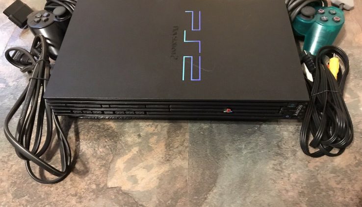 PS2 Corpulent Console With Controllers Memory Card And Community Adapter (PLEASE READ)