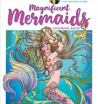 Artistic Haven Vibrant Mermaids Coloring E-book, Paperback by Sarnat, Marjo…