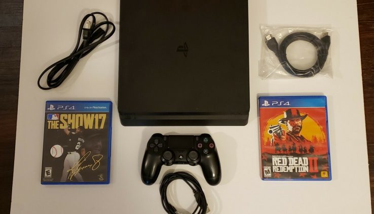 Sony PS 4 – 500GB Slim – Sunless – Pink Ineffective Redemption 2 – MLB The Demonstrate 17