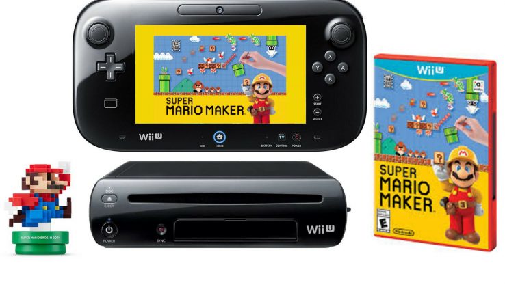 Nintendo Wii U 32GB Mountainous Mario Maker Bundle with Mario Amiibo