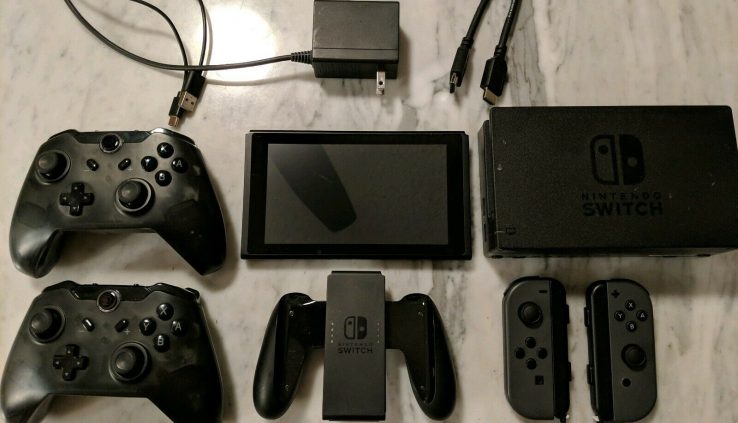 NINTENDO SWITCH SYSTEM CONSOLE Extras 4 Wi-fi Controllers WORKS 100% Full