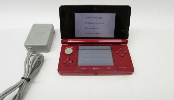 Nintendo 3DS CTR-001 Handheld Gaming Console – Crimson