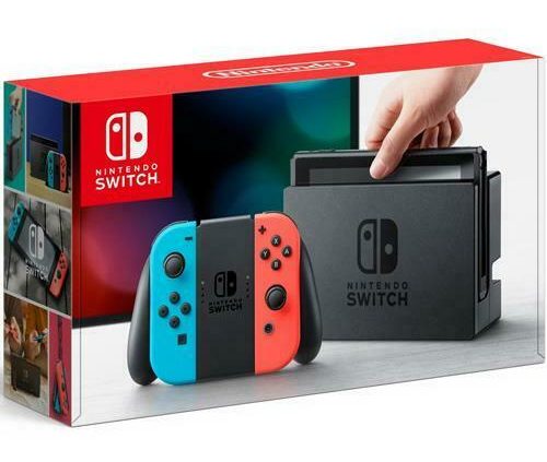 Nintendo Switch 32GB Console Neon Crimson/Neon Blue Pleasure-Con