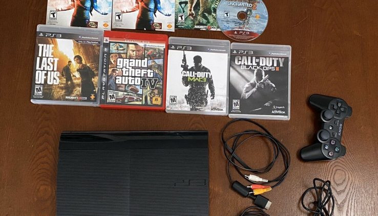Sony PlayStation 3 250GB Sad Console With PS3 Wi-fi Controller And Games