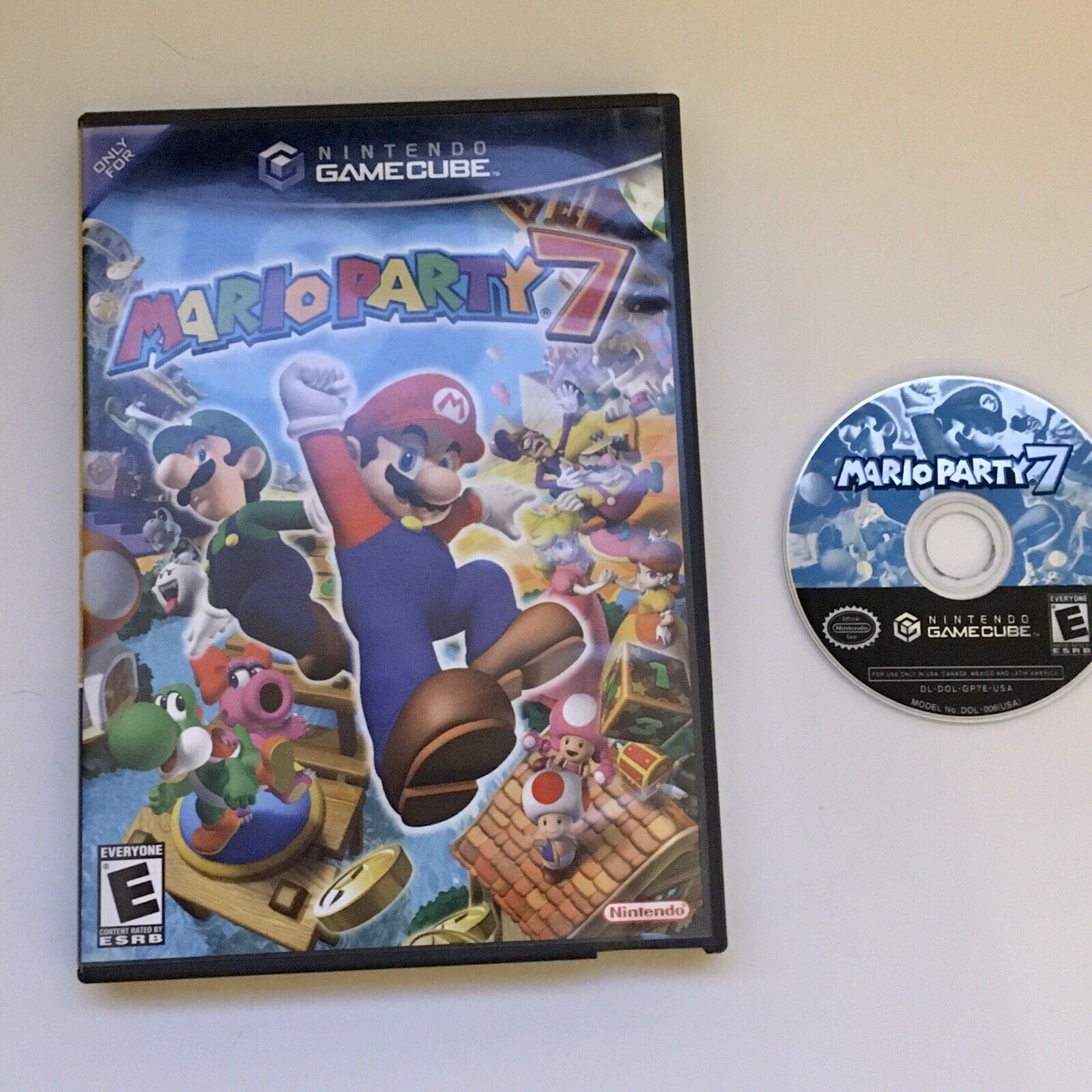 Mario Celebration 7 (gamecube, 2005) Tested Working, Disc And Case 