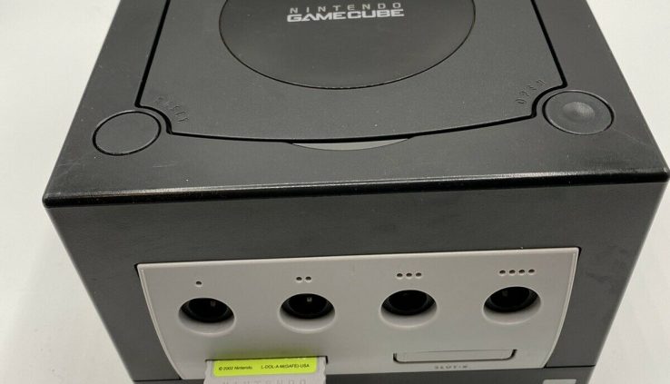 Nintendo GameCube Jet Unlit System Console Controller Bundle FREE SHIP! DOL-001