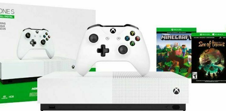 Microsoft Xbox One S All-Digital Model 1TB Video Game Console – w/ 3 Video games