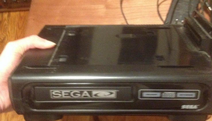 Sega CD console mannequin 1 open examined working console and vitality wire handiest