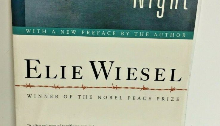 Evening by Elie Wiesel  Nobel peace prize winner Paperback Oprah Guide Membership