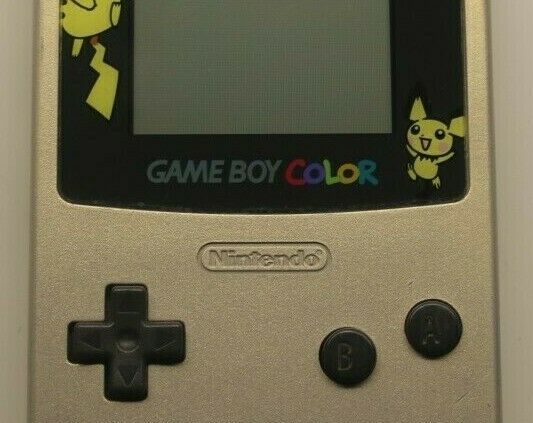 Nintendo Sport Boy Color Pokemon Gold and Silver Version Handheld Draw CGB-001