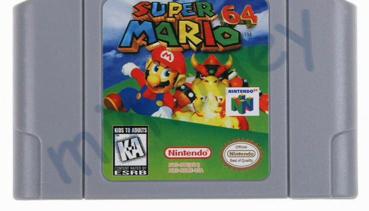 For Nintendo N64 Game Natty Mario 64 Video Game Cartridge Console Card US VER