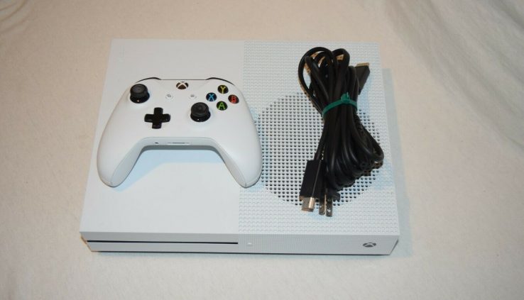 Microsoft Xbox One S 500GB Mannequin 1681 Energy Cord, HDMI & 1 Controller – Outdated skool