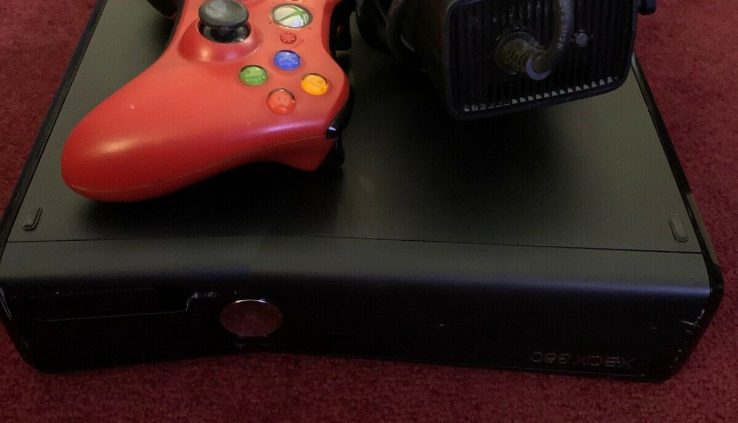 Microsoft 1439 Xbox 360 S Console 250GB Game Diagram With Red Silly Redemption