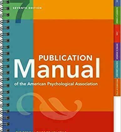 Publication E-book of the American Psychological Affiliation seventh Model P..D..F