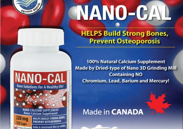 NANO-CAL Calcium Complement  220mg 120 capsules – 1 bottle